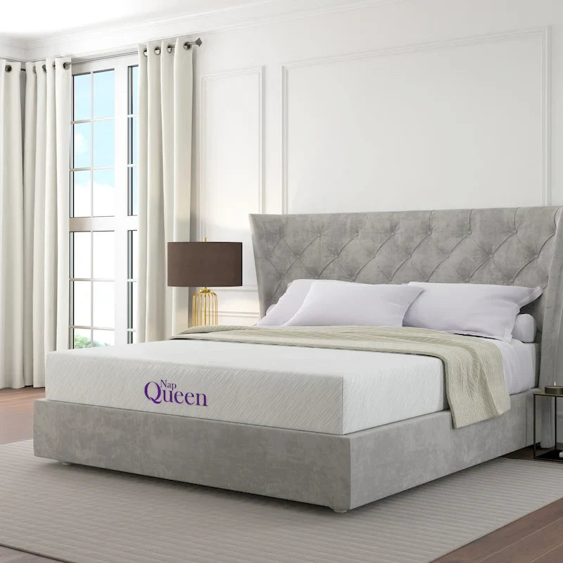 Materasso in memory foam con gel rinfrescante a 3 strati, 12 pollici, bianco, per 1-2 persone