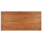 Scrivania da Scrittura Mid-Century Modern in Legno di Gomma Marrone/Noce Scuro con 3 Cassetti e Gambe Affusolate per 1 Persona