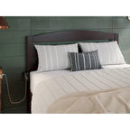 Letto a piattaforma in legno massiccio bianco/noce/grigio/espresso con cassetto ai piedi e stazione di ricarica per 1-2 persone