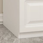 Armadio guardaroba bianco in legno composito con cassetti e asta appendiabiti, per 1 persona