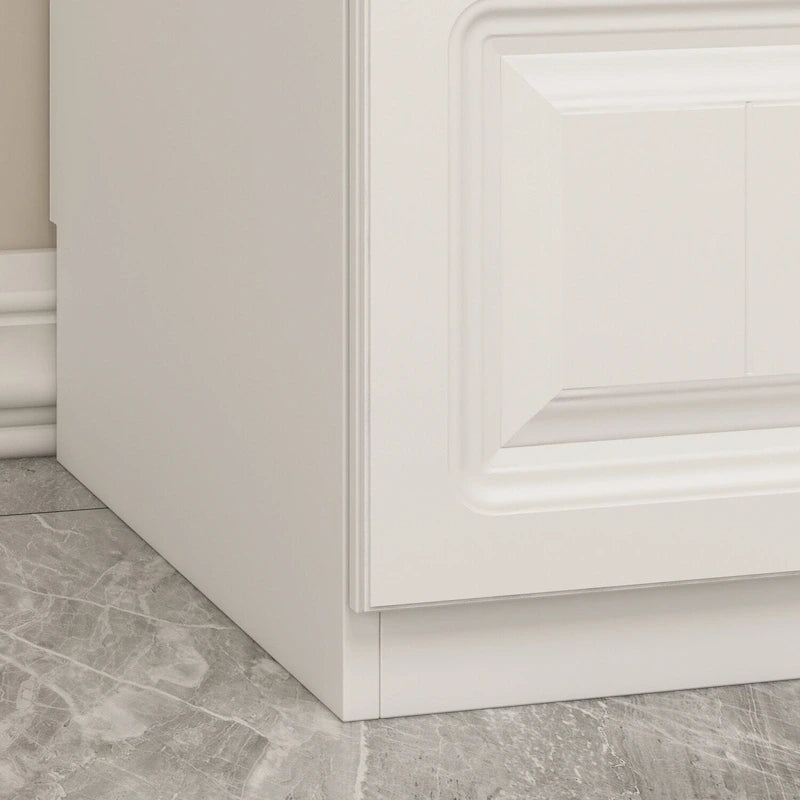 Armadio guardaroba bianco in legno composito con cassetti e asta appendiabiti, per 1 persona