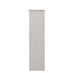 Armadietto alto a 2 ante in MDF, con ripiani regolabili, colore Rovere Espresso / Rovere Bianco Lino / Grigio Moderno / Pino Recuperato, per 1 persona