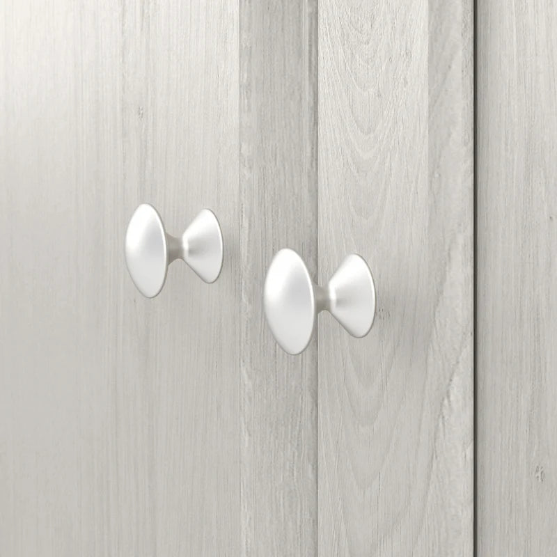 Armadietto alto a 2 ante in MDF, con ripiani regolabili, colore Rovere Espresso / Rovere Bianco Lino / Grigio Moderno / Pino Recuperato, per 1 persona