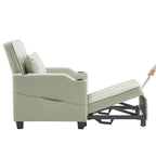 Divano Letto Convertibile 3 in 1 in Lino Grigio Verde / Grigio Blu / Grigio / Grigio / Nero per 1 Persona