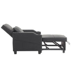 Divano Letto Convertibile 3 in 1 in Lino Grigio Verde / Grigio Blu / Grigio / Grigio / Nero per 1 Persona