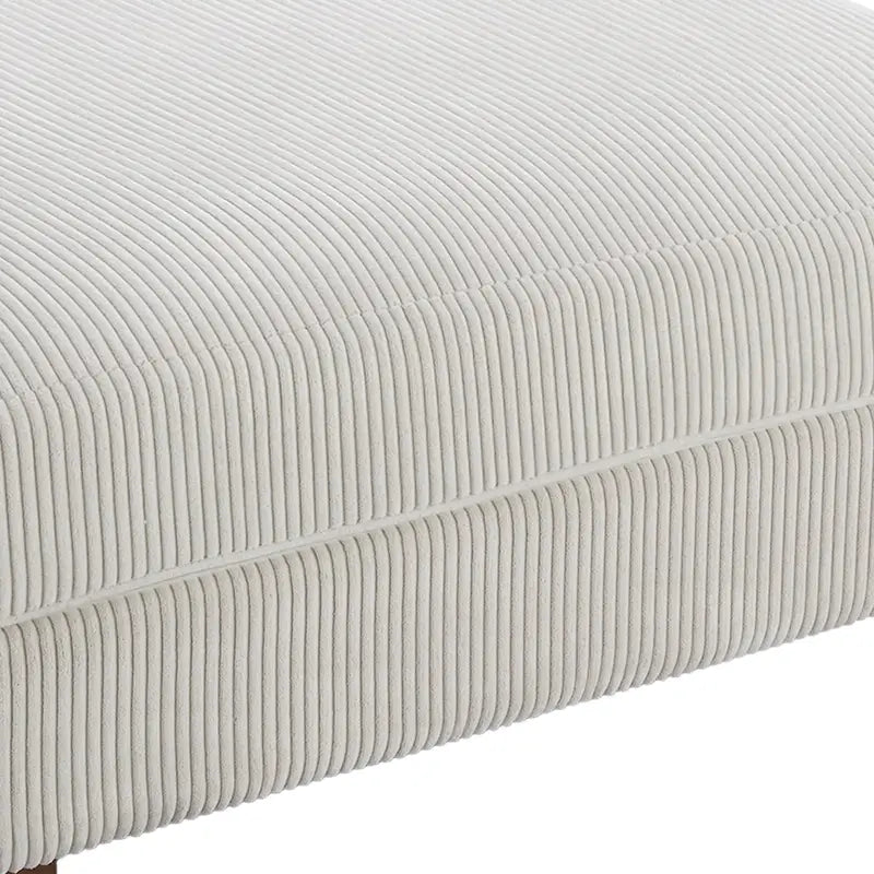 Poggiapiedi oversize in velluto a coste arancione/verde/beige/grigio chiaro/grigio/grigio sale marino/verde bosco con molle e gambe in legno per 1-2 persone