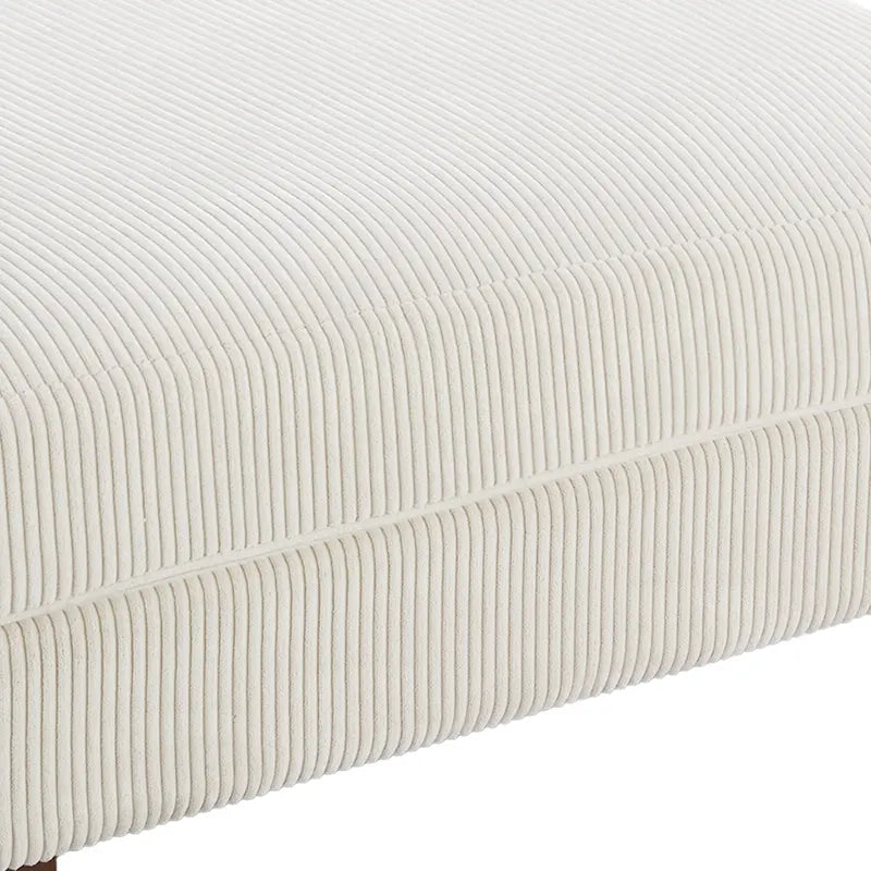 Poggiapiedi oversize in velluto a coste arancione/verde/beige/grigio chiaro/grigio/grigio sale marino/verde bosco con molle e gambe in legno per 1-2 persone