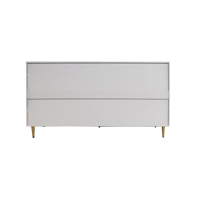 Mobile credenza a 4 ante in MDF laccato blu/grigio con ripiani regolabili per 1 persona