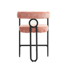 Sgabelli da Bar Imbottiti con Poggiapiedi, Colori: Rosso Vino / Grigio / Nero / Beige / Rosa / Marrone Scuro / Marrone Chiaro, Set da 2 Persone